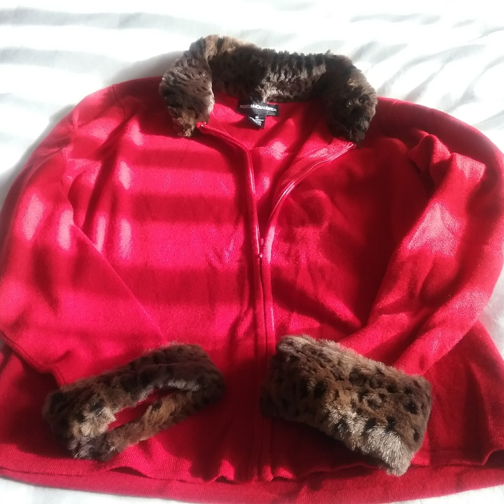 Womens red sweater